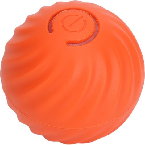 Interaktiver Katzenball mit LED-Licht, wiederaufladbar über USB, 360°-Drehung, intelligenter Ball für Hunde und andere Haustiere, rot. (1/5)