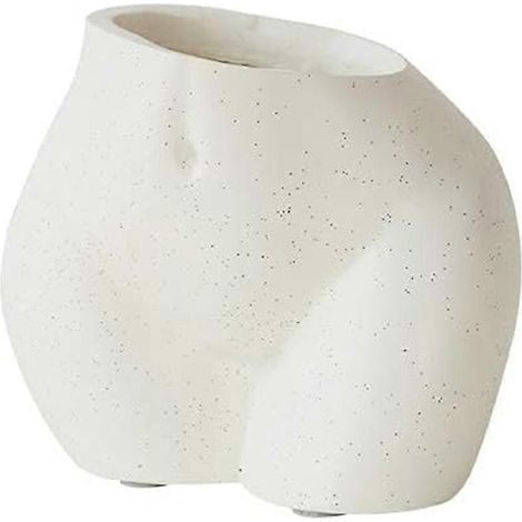 Mini pot de fleurs en forme de buste féminin, petit pot avec trous de drainage, cache-pot en résine, joli pot de Noël - JBMEDIA (1/4)