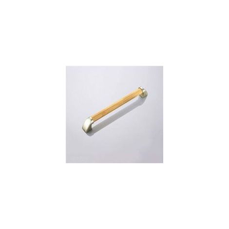 Main courante en bois, main courante naturelle à montage mural en bois, barre d'appui de douche en grain de bois pour salle de bain, rails de sécurité pour toilettes(44cm) Ikodm (1/4)