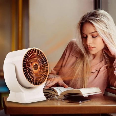 Tragbarer Heizlüfter 800 W weiß