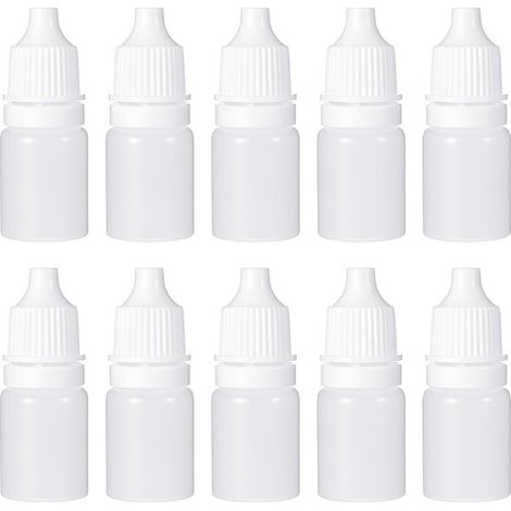 10 Stück 5-ml-Tropffläschchen aus Kunststoff, 5-ml-Pipettenfläschchen, leere Augentropffläschchen, ideal für Reisen und DIY-Projekte (1/5)
