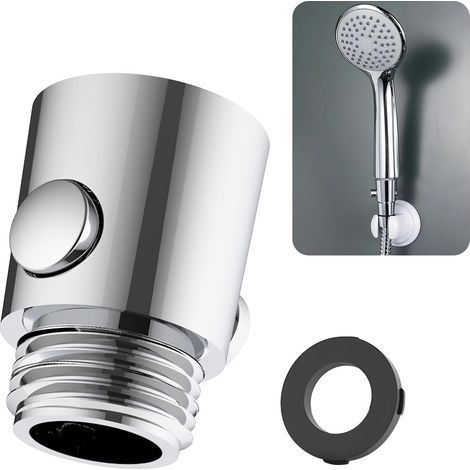 Lntyq 1PCS Stop Douche, Robinets d'Arrêt Pommeau de Douche G1/2 en ABS - Économiseur d'Eau Facile à Installer - Design Moderne - Interrupteur à Un Bouton, Convient pour La Cuisine ou La Douche (1PCS) (1/5)