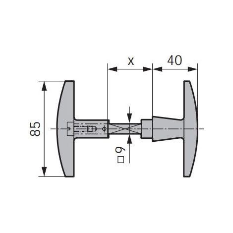 Poignées pour portail et garage en aluminium – Design ergonomique olive – Compatible avec serrures standards – 16590000565 – WSS