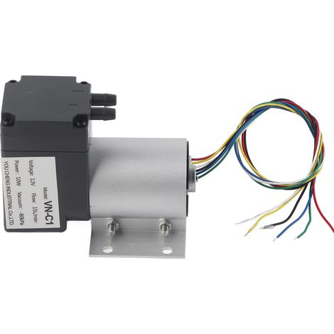 Pompe à vide sans huile 12V 10W, compresseur d'air miniature à membrane, moteur sans balais DC (1/5)