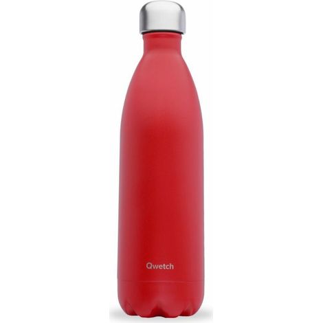 Bouteilles isotherme QWETCH MATT - Rouge cardinal - 1 L - QD3507