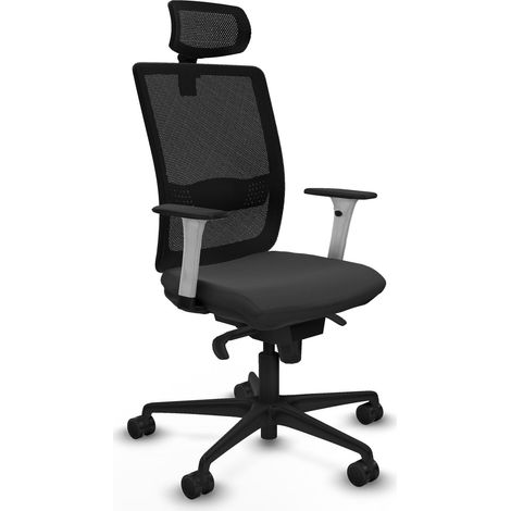 Silla de oficina piqueras y crespo moderna blanca espuma alta densidad (1/2)
