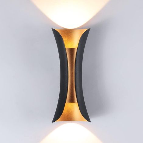 Applique da parete impermeabile, moderna applique a LED per esterni, ideale per verande e illuminazione esterna, 10W, bidirezionale (verso l'alto e verso il basso). (1/5)