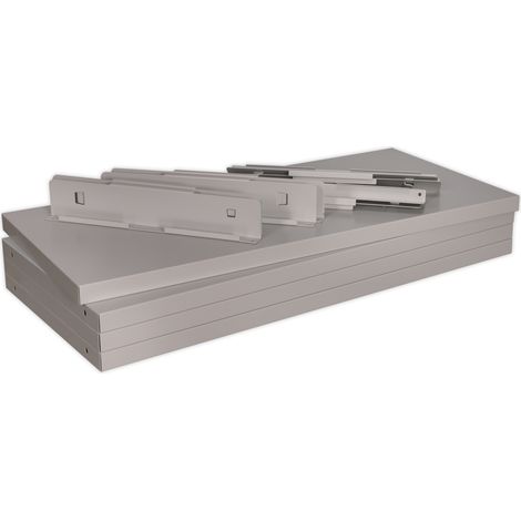 Sealey APICS4 Premier Industrial™ Shelf for Industrial Cabinets - Pack of 4