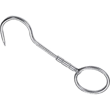 1PZ GANCIO GIREVOLE CON ANELLO mm 240 x 12
