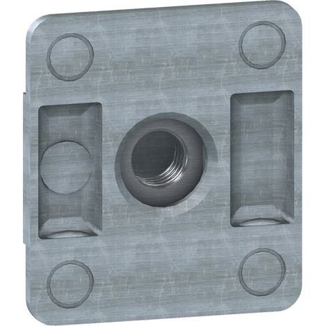 ecrou coulissant - cranté - 1/4 de tour - 6 mm - boite de 10 - schneider electric nsysnsm6
