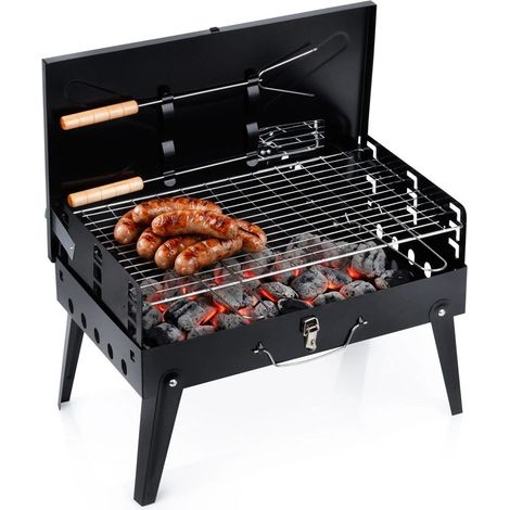 Portable Charcoal Grill with Accessories, 43x26x29 cm (1/5)