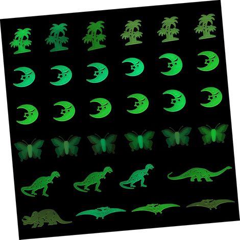 Stickers muraux lumineux fluorescents 3D pour enfants lot de (1/5)