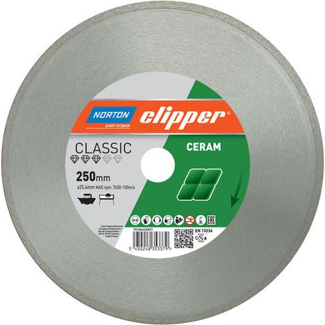 Norton Clipper Diamanttrennscheibe Classic Ceramic 250 x 25,4 mm 70184626831