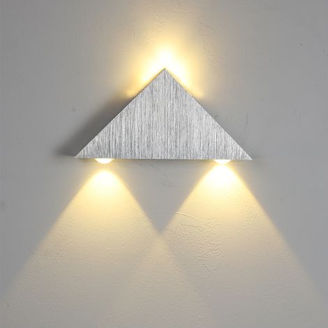 Applique murale triangulaire LED, éclairage d'ambiance pour couloir, spot (3W, lumière chaude) (1/5)