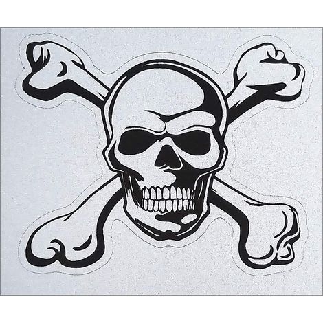 Sticker Adesivo Teschio Rifrangente (1/5)