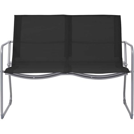 Maison Exclusive - 4-tlg. Garten-Lounge-Set Stoff und Stahl Schwa (1/5)