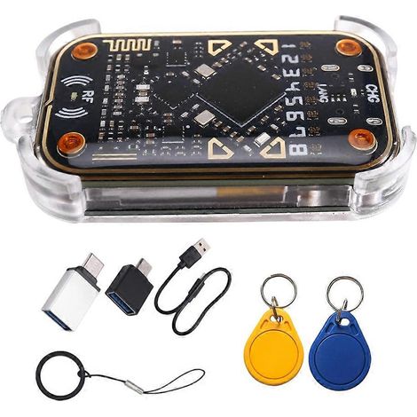 Chameleon V3.0+UID/CUID Porte-clés Émulateur de puce RFID Lecteur 125K 13,56M ID IC Carte à puce NFC Duplicateur Copieur d'étiquettes (1/5)