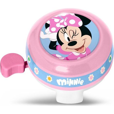 Sonnette de vélo Disney Minnie rose avec klaxon levier droit 22,2 mm dès 3 ans (1/4)