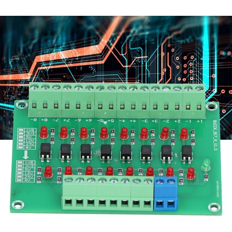 Module d'isolation optique 24V vers 5V, 8 canaux, carte de conversion de signal pour PLC (1/5)