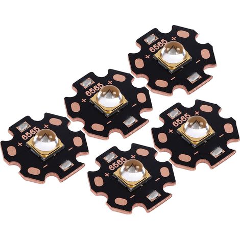Ampoule LED violette à LED UV avec plaque en aluminium pour la détection de fluorescence de l'urine d'animaux domestiques, 10 W, 6,2-7,2 V CC (1/5)