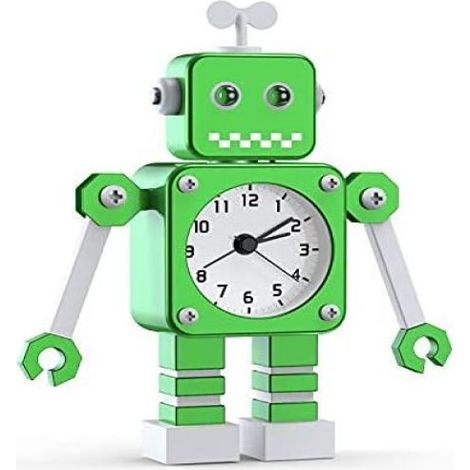 Réveil Enfant - Réveil Robot Analogique Sans Ticking - Silencieux Métal ABS - Pour Chambre Enfant - 1 Pièce (1/5)