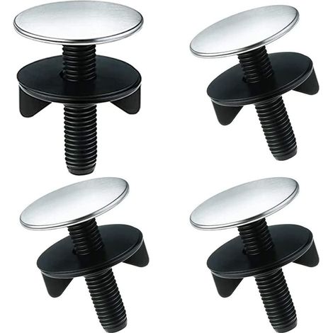 4 Pièces Acier Inoxydable Robinet Trou Couvercle, Bouchon De Trou De Robinet D'Évier, Couvercles De Trou d'Évier De Cuisine, Pour D'Évier De Cuisine Et De Salle De Bain (1/5)