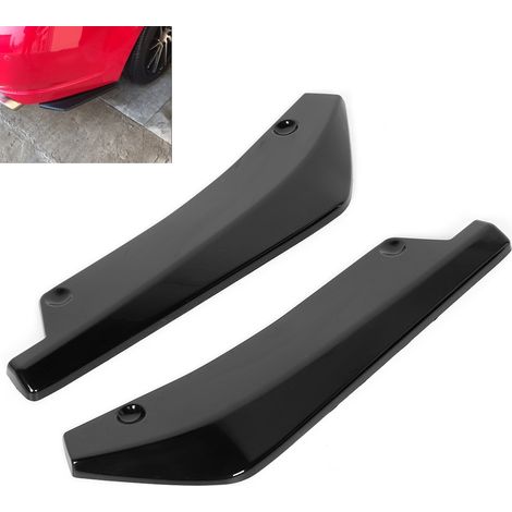 Aileron arrière universel modifié, cache de protection noir brillant pour pare-chocs arrière, diffuseur, séparateur, déflecteur (1/5)