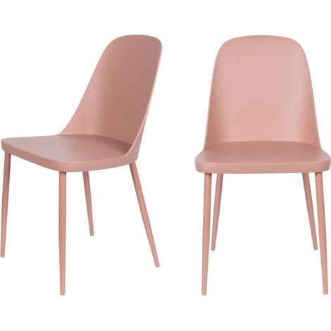 Chaise design, 2 chaises design PIP - Boite à design Rose en Polypropylène, BOITE A DESIGN (1/5)