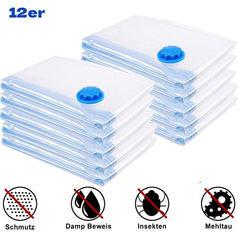 Randaco 20x 80x120cm Vakuumbeutel Aufbewahrungsbeutel Vakuum Vacuum Beutel für Kleidung Betten