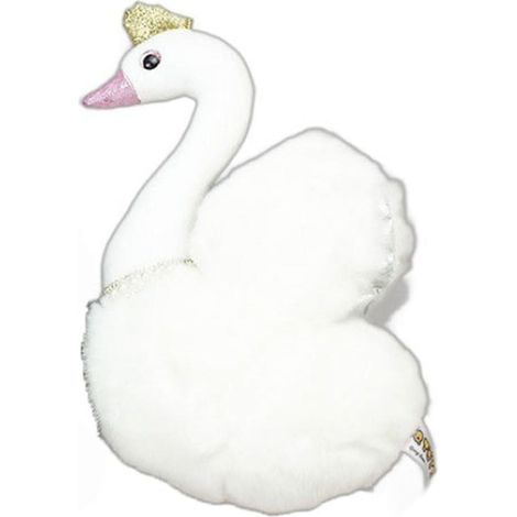 Figurine Décoration Chambre Fille - Couronne Romantique en Peluche Blanche - Décor Intérieur pour Étagère ou Table de Toilette - 1 Pièce (1/5)