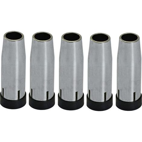 Bouches de protection coniques pour torche de soudure MIG MAG, 1450080, en Laiton, épaisseur de paroi 1,5 mm, pour torche de soudure 24KD MB24 CO2 5 pièces (1/5)