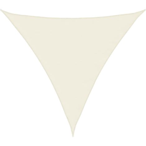 Maison Exclusive - Parasole a Vela Oxford Triangolare 4,5x4,5x4,5 m Crema