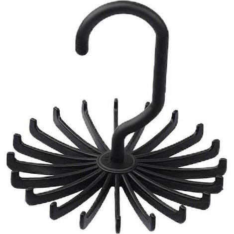 Porte-cravates et châles rotatif, organisateur de garde-robe N5W4, support pour la maison, meilleur H9H7 (1/5)