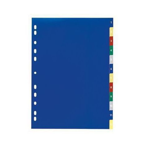 DURABLE Register 1-12 675027 DIN A4 PP farbig (1/2)