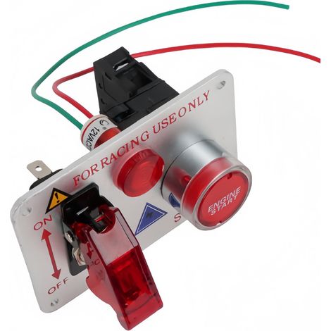 Personalized universal ignition switch panel for cars, suitable for racing cars, ignition control combination panel, one-button start (1/4)