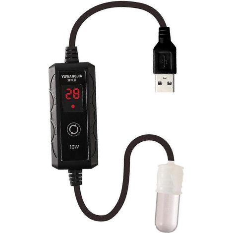 Kleiner Aquarienheizer mit externem Temperaturregler für Haustierbrunnen-10W (1/5)