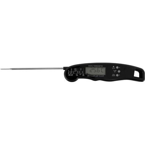 Thermomètre à Viande Numérique, Lecture Instantanée, Étanche, Multifonction pour Cuisine, Grillade, BBQ et Fumoir - Noir (1/5)
