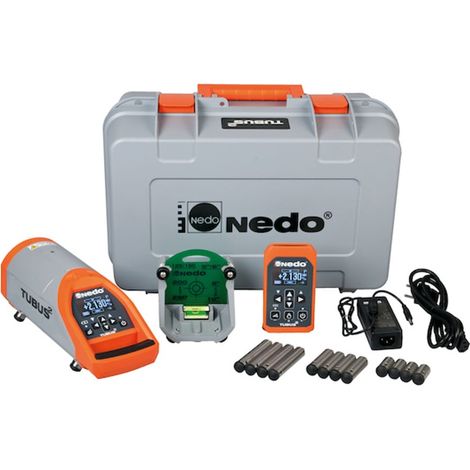 Laser canalisation TUBUS 2 3R Vert avec télécommande, pied et chargeur - NEDO