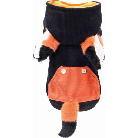 25 cm: Felpa con fodera in peluche e maniche modello Fox per cani (1/2)