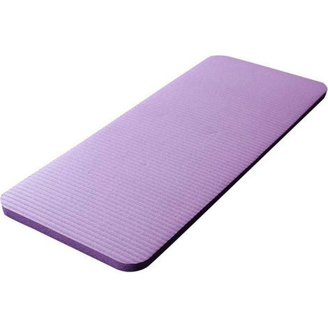 Tapis De Yoga - 15 Mm D'Épaisseur - En Caoutchouc Nitrile - Pour Exercice Intérieur Pilates Fitness - 60 X 25 X 1 5 Cm - Violet - 1 Pièce (1/4)