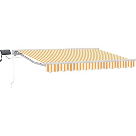 Cadre de store à persiennes manuel avec éclairage LED bicolore jaune et blanc, 2,5 m x 2 m (1/5)