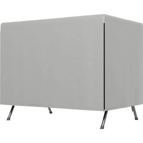 Housse de protection pour mobilier de jardin, 215 cm x 155 cm x 150 cm, grise