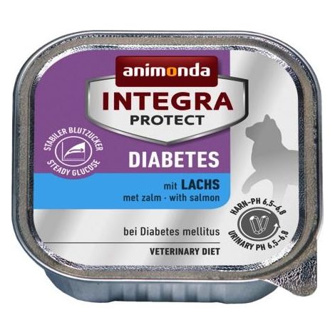 Croquettes pour chat diabétique Animonda Integra au saumon - Dietetic 100 g