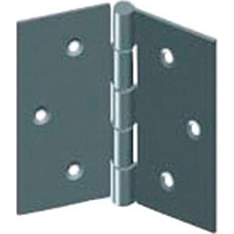Monin Bisagra cuadrada con nudo enrollado acero bruto 70x70 mm