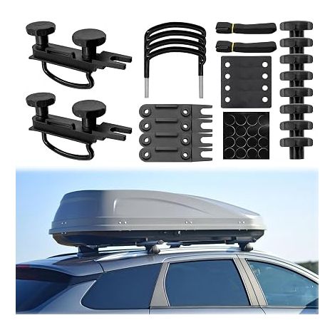 Car Roof Box Fastener U Bracket Boot Mount Roof Mount Universal Car Van Mounting Kit (1/5)