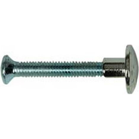 100PZ NOTTOLINO OTTONE NICHELATO CON VITE vite ø mm.4x30