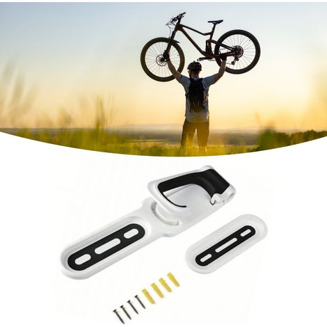 Porte-vélo mural vertical, rangement vélo facile, support vélo garage, accroche murale vélo simple, noir blanc. (1/5)