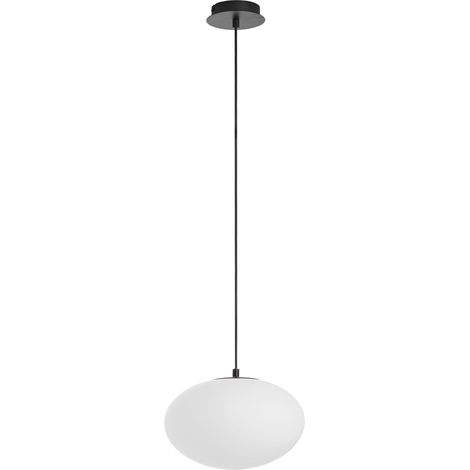 Lámpara de techo PRESS 1xE27 Ø28cm Negro Mate (1/2)