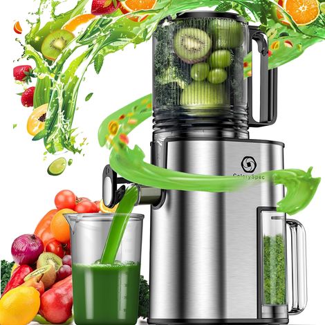 Entsafter – 1,8 l – Für ganze Früchte und Gemüse – 130 mm Einfüllschacht – 250 W, BPA-freies Tritan – Leicht zu reinigen