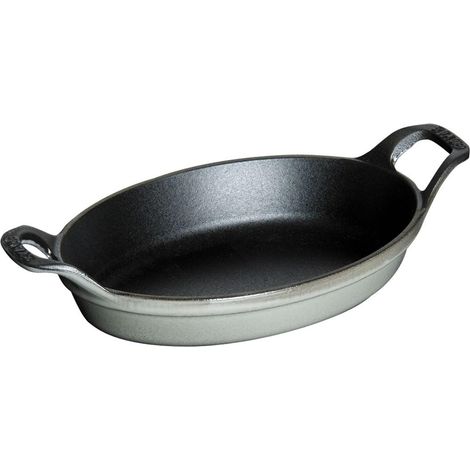 Staub Plat de cuisson gris graphite 250 ml fonte émaillée (1/2)